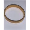Image 1 : Unique Spring .925 Silver and 14K Gold 8.77 Gram Flex Bangle with Certificate Valued $250.00
