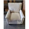 Image 1 : BEIGE UPHOLSTERED EASY CHAIR FLOOR MODEL
