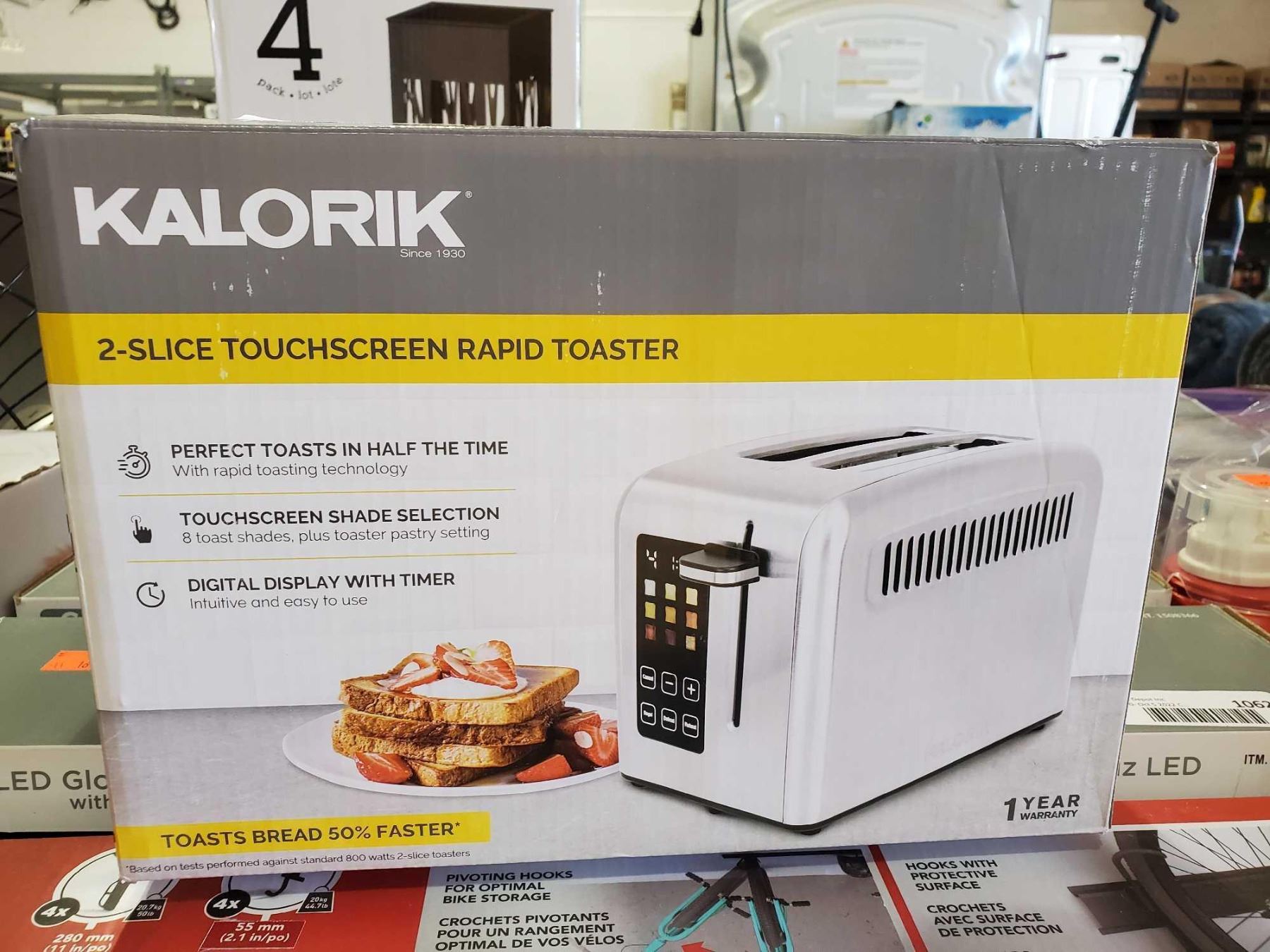 Rapid Toaster Kalorik 2 Slice Touchscreen Rapid Toaster