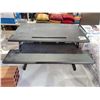 Image 1 : Ergonomic Standing Desk - coverts standard desk to a standing desk - OPEN/OUT OF BOX - SOLD AS IS