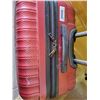 Image 2 : Swiss Gear Large Hard Shell Rolling Luggage - Red