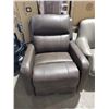 Image 1 : Brown Leather Electric Recliner Chair with USB Plug Port