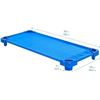 Image 5 : ECR4Kids Stackable Ready To Assemble Kiddie Cot, Standard Size, 6-Pack, Blue