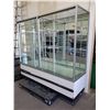 Image 1 : Lighted Glass Display Unit, missing right doors, has all shelves 80W x 24D x 72Tw - lights all teste