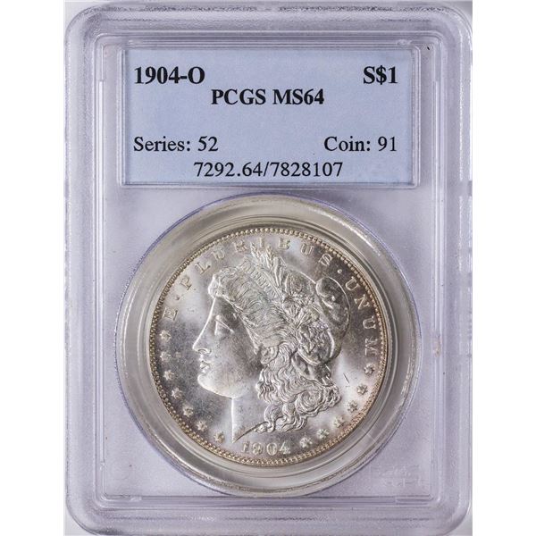 1904-O $1 American Silver Eagle Dollar Coin PCGS MS64