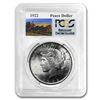 Image 1 : 1922 RARE Stage Coach Series Peace Silver Dollar BU PCGS Graded in slab