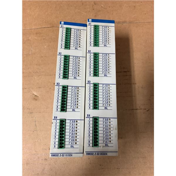 Lot of (2) Rexroth Indramat #RME02.2-32-DC024, Input Modules