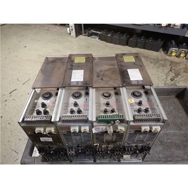 (4) Indramat  # TVM 2.1-50-220/300-W1-115/220 Power Supplies