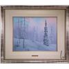 Image 1 : Framed acrylic on board painting titled "A Winter Dressing" signed by artist Robert D. Arndt, 16" X 