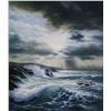 Image 2 : Framed limited edition giclee titled "Ocean Aires" gold pen signed by artist John Einerssen, 38/98, 