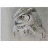Image 1 : Unframed limited edition, artist signed print "Samantha- Great Horned Owl" pencil signed by artist R