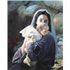 Image 1 : Unframed limited edition, artist signed print "Be it unto me" pencil signed by artist Liz Lemon Swin