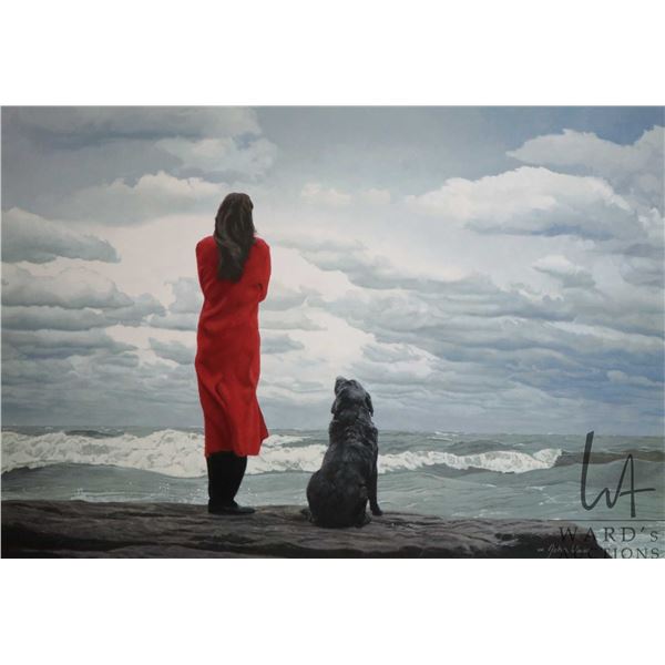 Unframed limited edition, artist signed print "Before the Tempest" pencil signed John Weiss, 261/550