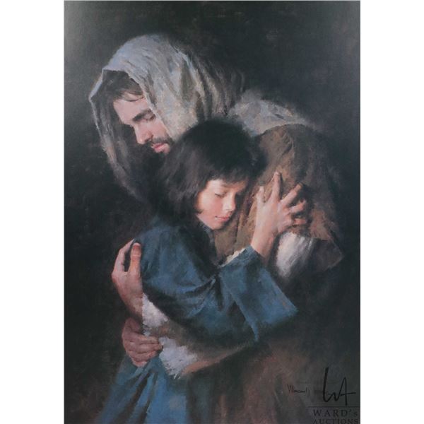 Unframed limited edition, artist signed print "The Promise" ink signed Morgan Weistling, A/P 28/76, 