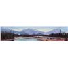 Image 2 : Framed original oil on board painting titled "Trumpeter's On The Move", signed by artist Maurade Bay