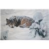 Image 1 : Stretcher framed limited edition canvas giclee titles "Winter's Embrace" ink signed by artist Daniel