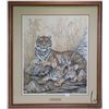 Image 1 : Framed limited edition, artist signed print "The Earth is Ours to Share", pencil signed by artist Ju