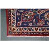 Image 2 : 100% Iranian wool carpet "Najahabad" with center medallion, red background and overall floral design