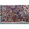 Image 2 : 100% Iranian wool carpet "Najafabad" with center medallion, red background and overall floral design