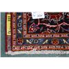 Image 2 : 100% Iranian wool carpet "Kashan" with center medallion, multiple borders, red background and highli