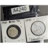 Image 1 : 1940 CAD Nickel + 1970 Indonesian Coin (A4240)