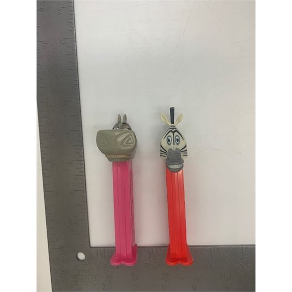 2 Madagascar PEZ dispensers