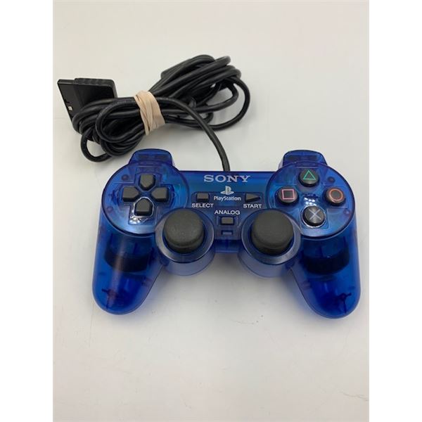 PlayStation blue PS2 controller