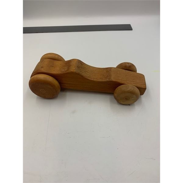 Handcrafted wooden toy car