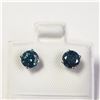 Image 1 : 14K  BLUE DIAMOND TREATED(0.98CT) EARRINGS