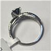 Image 2 : 14K  BLACK DIAMOND(1.3CT) DIAMOND(0.3CT) RING SIZE 7