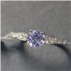 Image 2 : 14K  TANZANITE(0.55CT) DIAMOND(0.08CT) RING SIZE 6.5