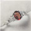 Image 2 : 10K  GARNET(1CT) DIAMOND(0.2CT) RING SIZE 7
