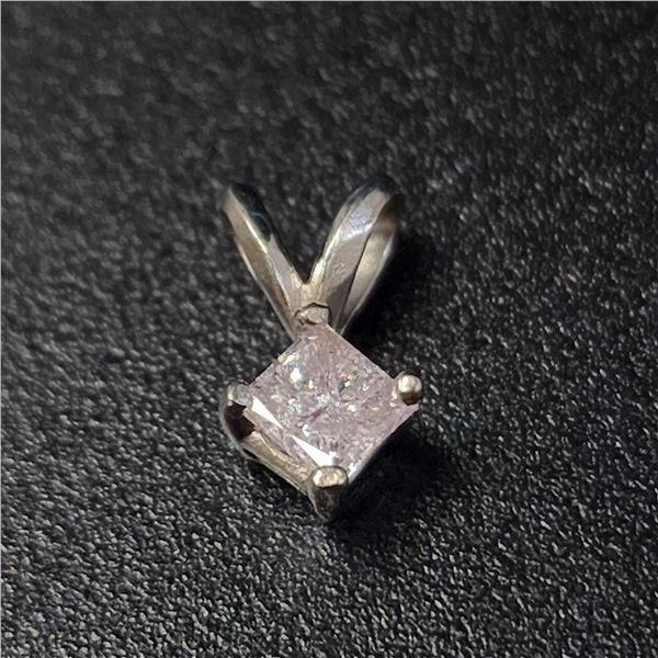 14K  DIAMOND (0.25CT,I3,LIGHT PINK) PENDANT