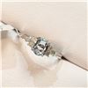 Image 2 : 10K  AQUAMARINE(1CT) 6 DIAMONDS (.20CT) RING SIZE 7