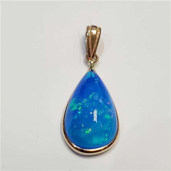 14K  TREATED OPAL(3.5CT) PENDANT