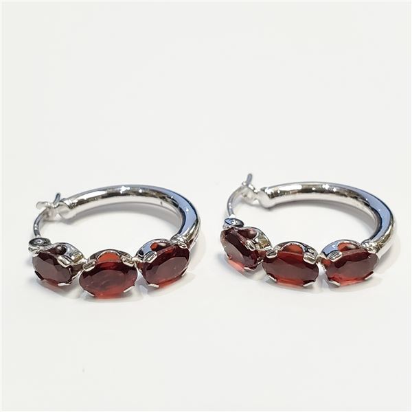 10K  GARNET EARRINGS