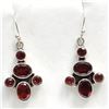 Image 1 : SILVER GARNET(8CT) EARRINGS