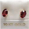 Image 1 : 10K  GARNET EARRINGS