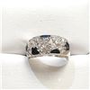 Image 1 : SILVER CZ RING SIZE 8.5