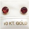 Image 1 : 10K  GARNET EARRINGS