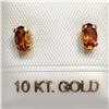 Image 1 : 10K  GENUINE CITRINE EARRINGS