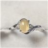 Image 1 : 10K  OPAL(1CT) DIAMOND(0.02CT) RING SIZE 7