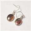 Image 1 : 14K  CANADIAN AMMOLITE DIAMOND(0.18CT) EARRINGS