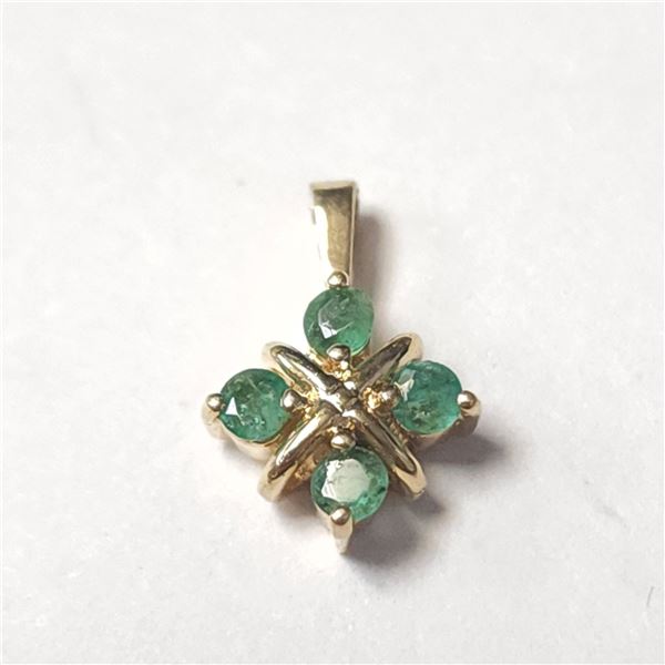 14K  EMERALD(0.12CT) PENDANT