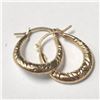 Image 2 : 10K  CRYSTAL HOOP EARRINGS