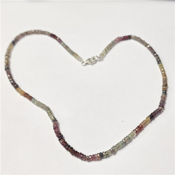 SILVER TOURMALINE 16"(APP 32CT) NECKLACE