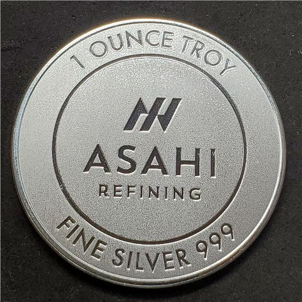 SILVER ASAHI 1 OZ (31.1GM) COIN *NO TAX FINE SILVER*