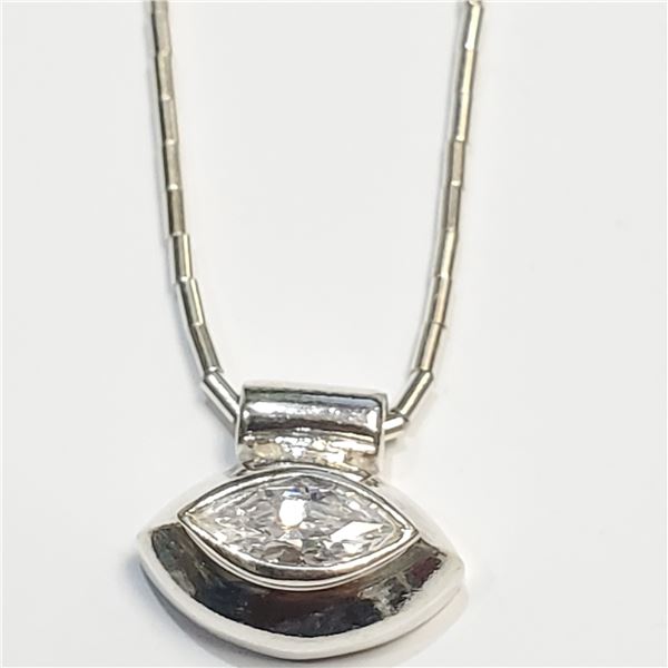 SILVER CZ NECKLACE