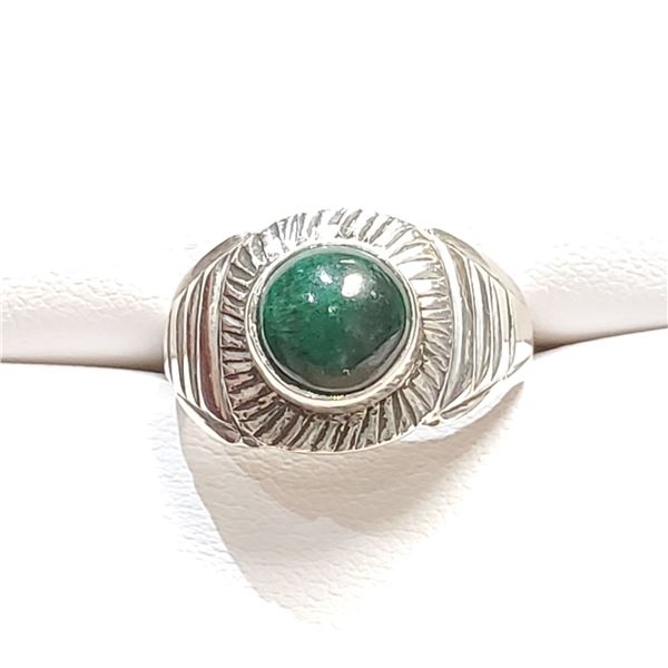 SILVER GENUINE GEMSTONE RING SIZE 7.5