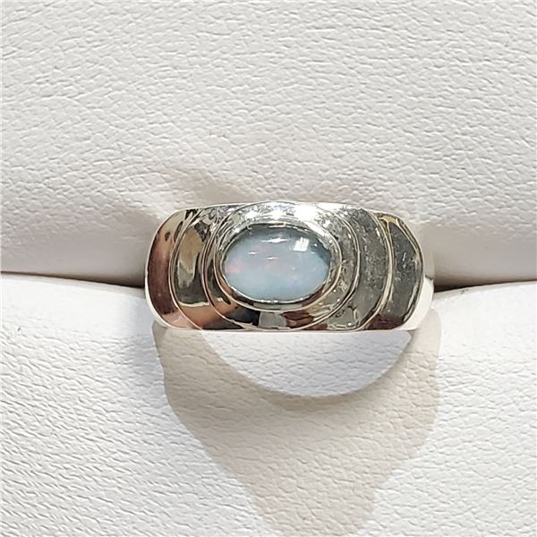 SILVER OPAL RING SIZE 5.5